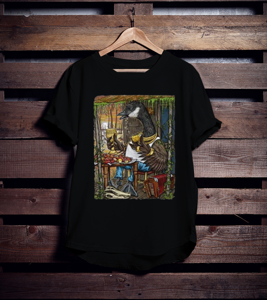 Lil Goosie Wine Toast In Rustic Cabin With Accordion T-Shirt