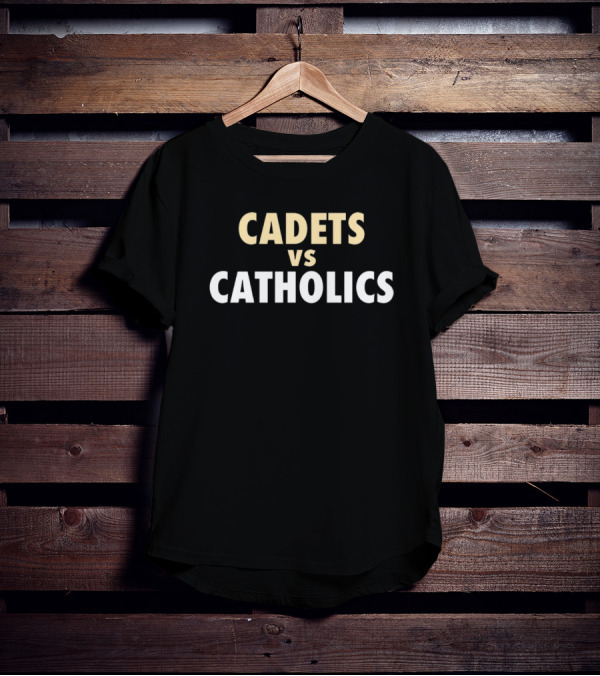 Cadets Vs. Catholics New Orleans Saints NFL Showdown T-Shirt