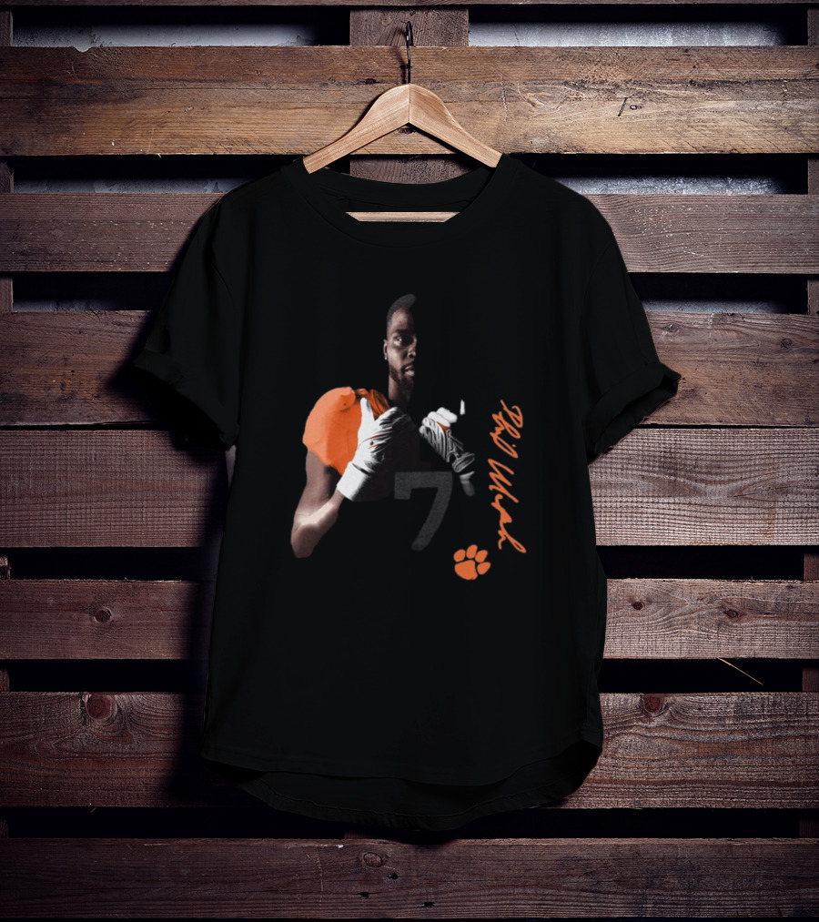 Phil Mafah Clemson Tigers Football Number 7 Signature T-Shirt