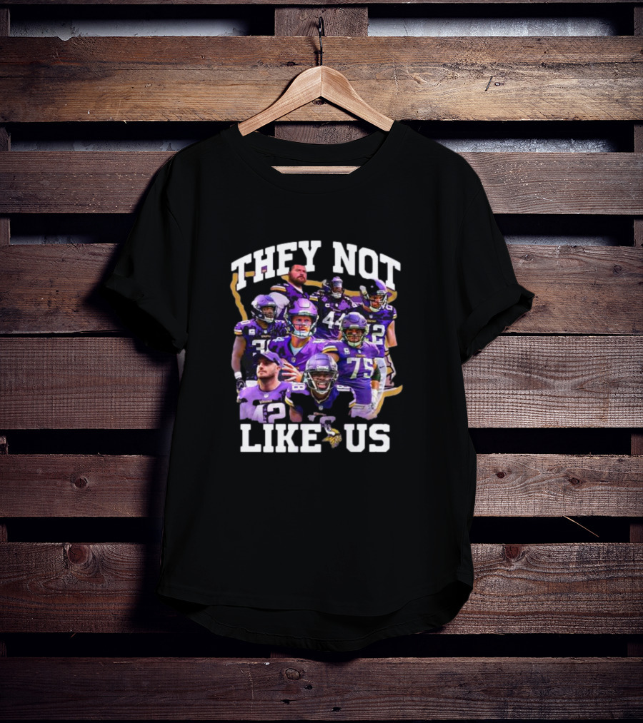 They Not Like Us Minnesota Vikings Players Christmas T-Shirt