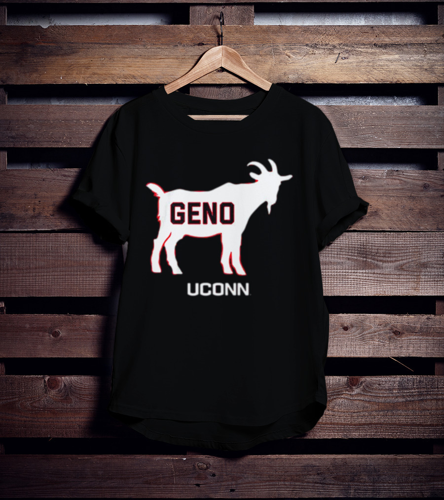 UConn Huskies Geno Basketball GOAT T-Shirt