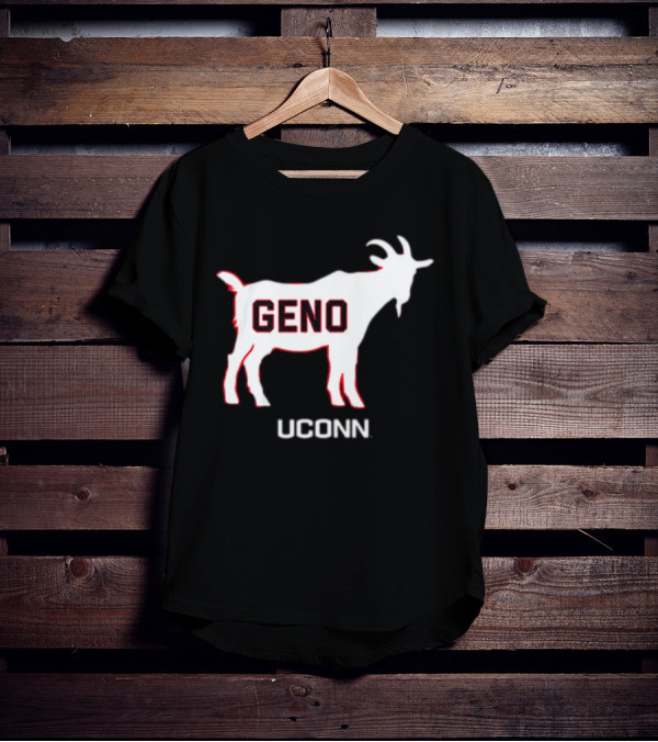UConn Huskies Geno Basketball GOAT T-Shirt