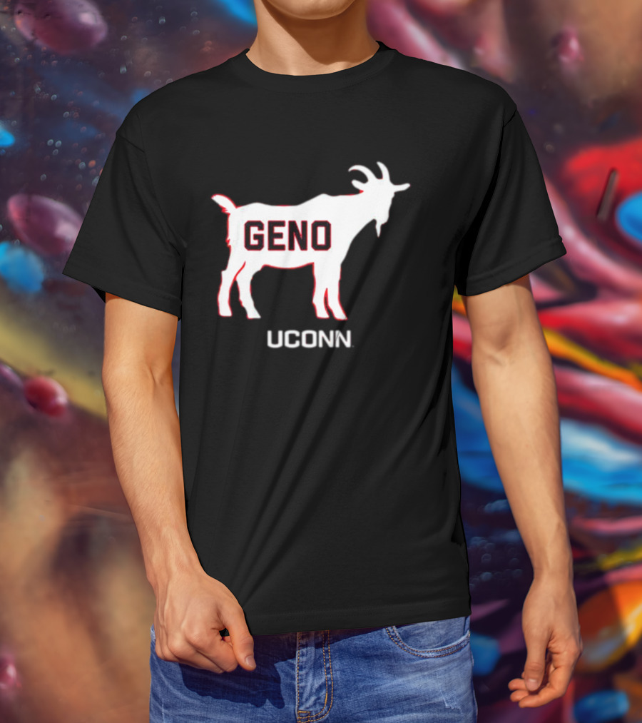UConn Huskies Geno Basketball GOAT T-Shirt
