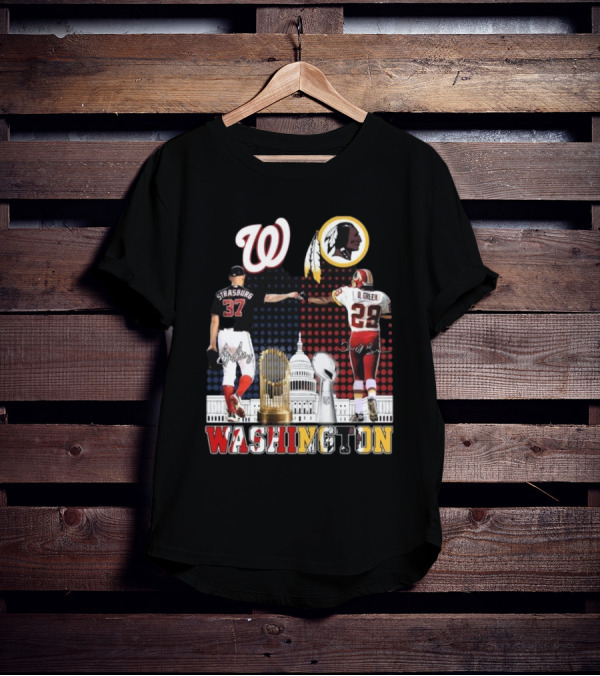 Washington Strasburg D. Green Capitol W Emblems Redskins Thank You For The Memories Signatures T-Shirt