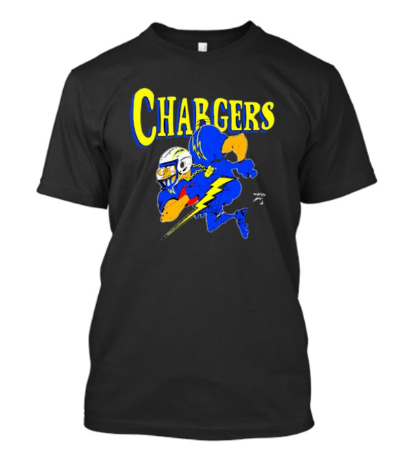 Los Angeles Chargers Crenshaw Skate Club Mascot Football Cartoon Character T-Shirt