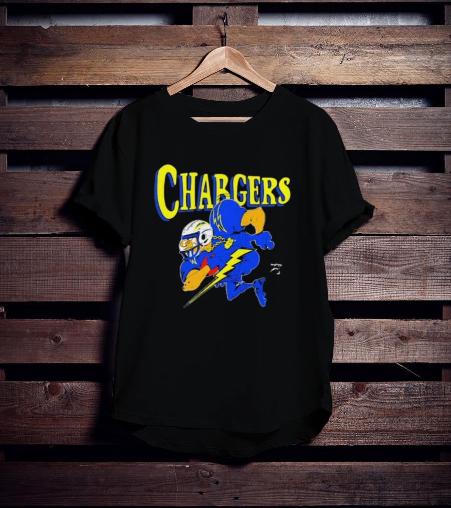 Los Angeles Chargers Crenshaw Skate Club Mascot Football Cartoon Character T-Shirt