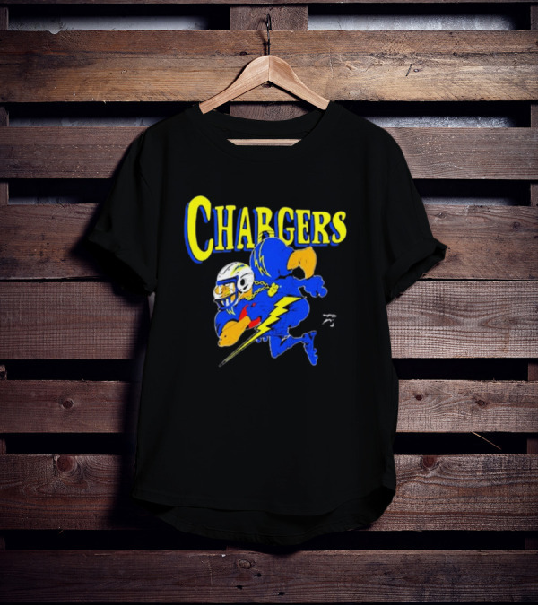 Los Angeles Chargers Crenshaw Skate Club Mascot Football Cartoon Character T-Shirt