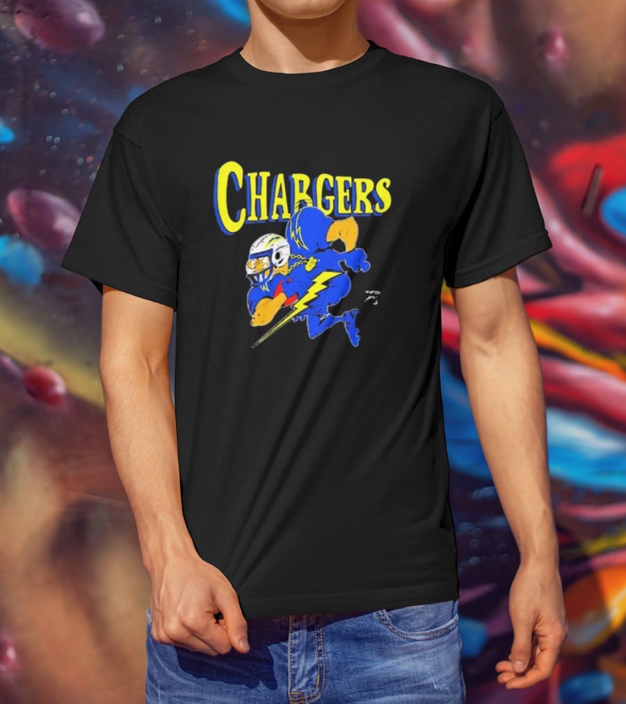 Los Angeles Chargers Crenshaw Skate Club Mascot Football Cartoon Character T-Shirt