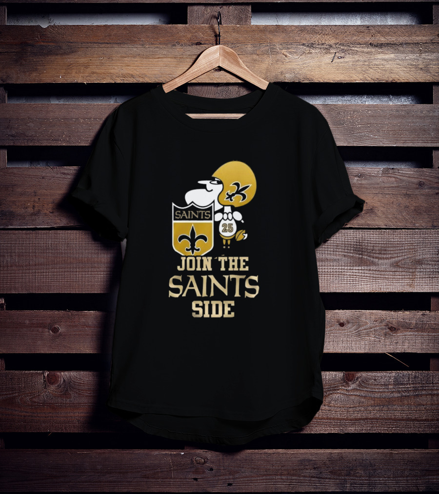 New Orleans Saints Snoopy 25 Join The Saints Side T-Shirt