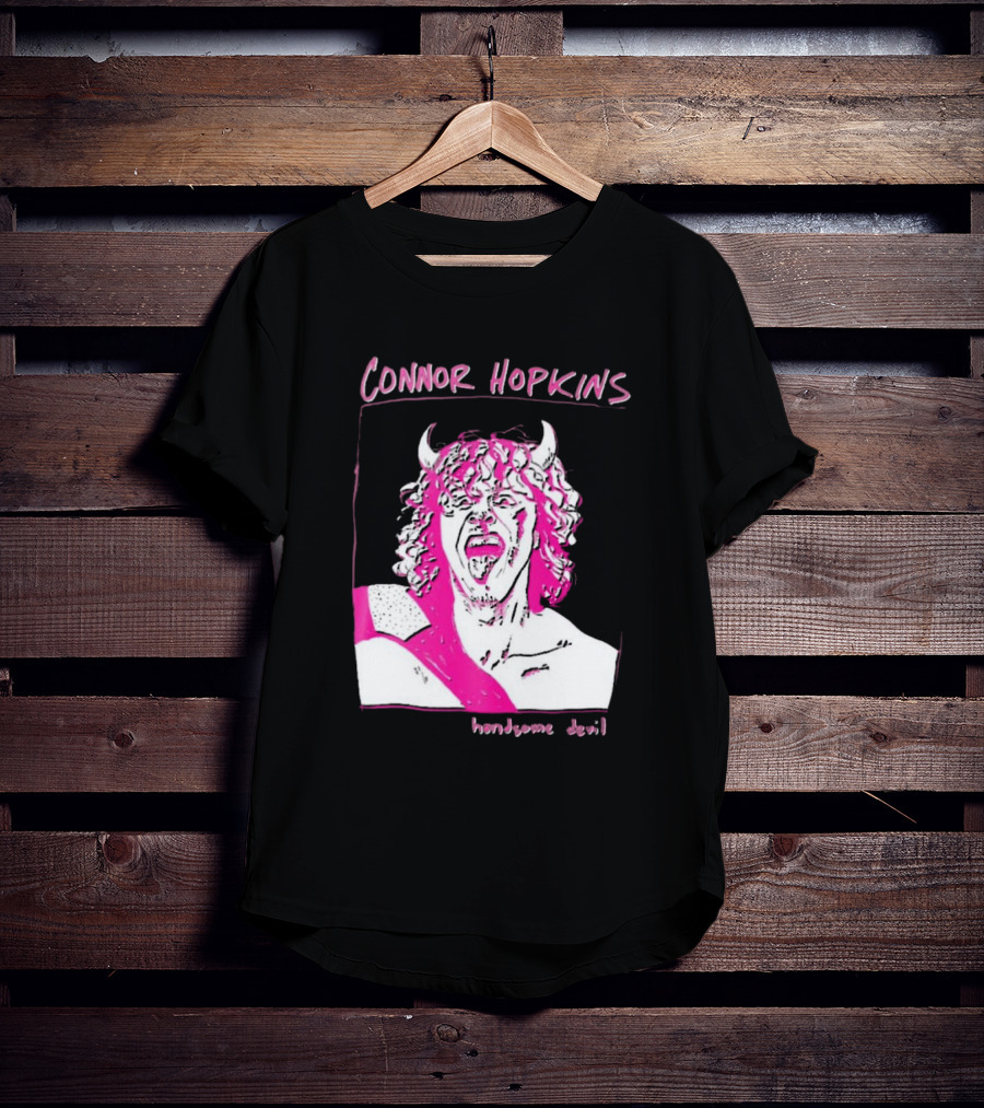 Connor Hopkins Handsome Devil Pink Horned T-Shirt