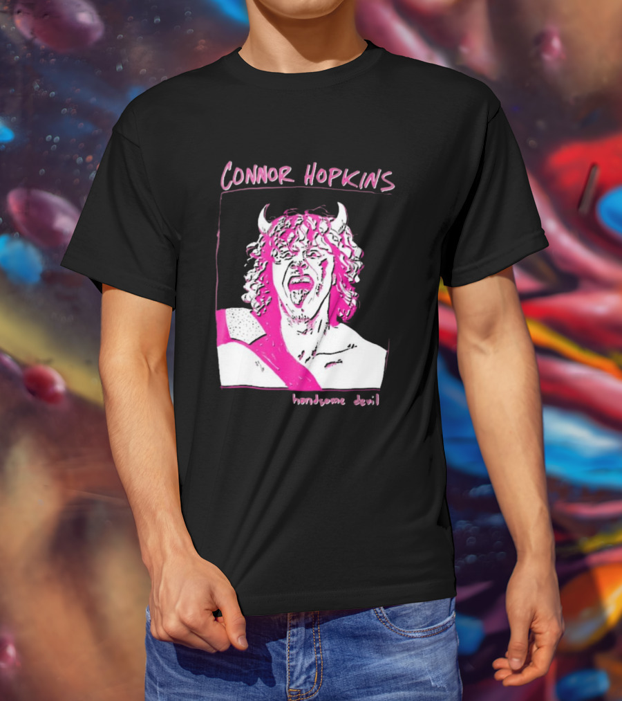 Connor Hopkins Handsome Devil Pink Horned T-Shirt