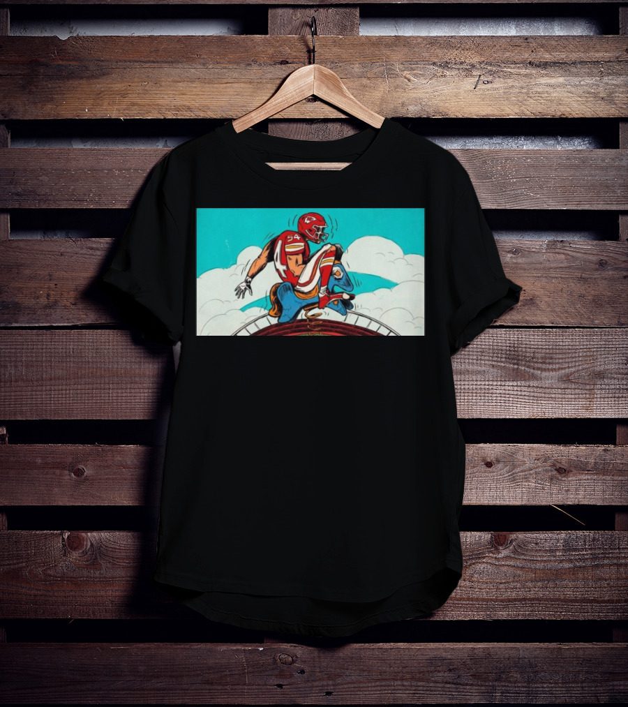 Kansas City Chiefs Vs. Denver Broncos Game-Day Matchup Sky Battle T-Shirt