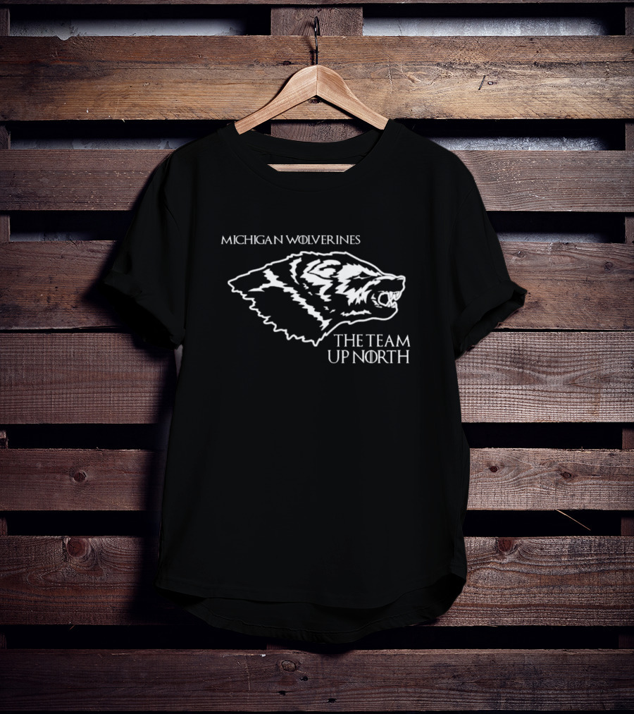 Michigan Wolverines The Team Up North Fierce Wolverine Head T-Shirt