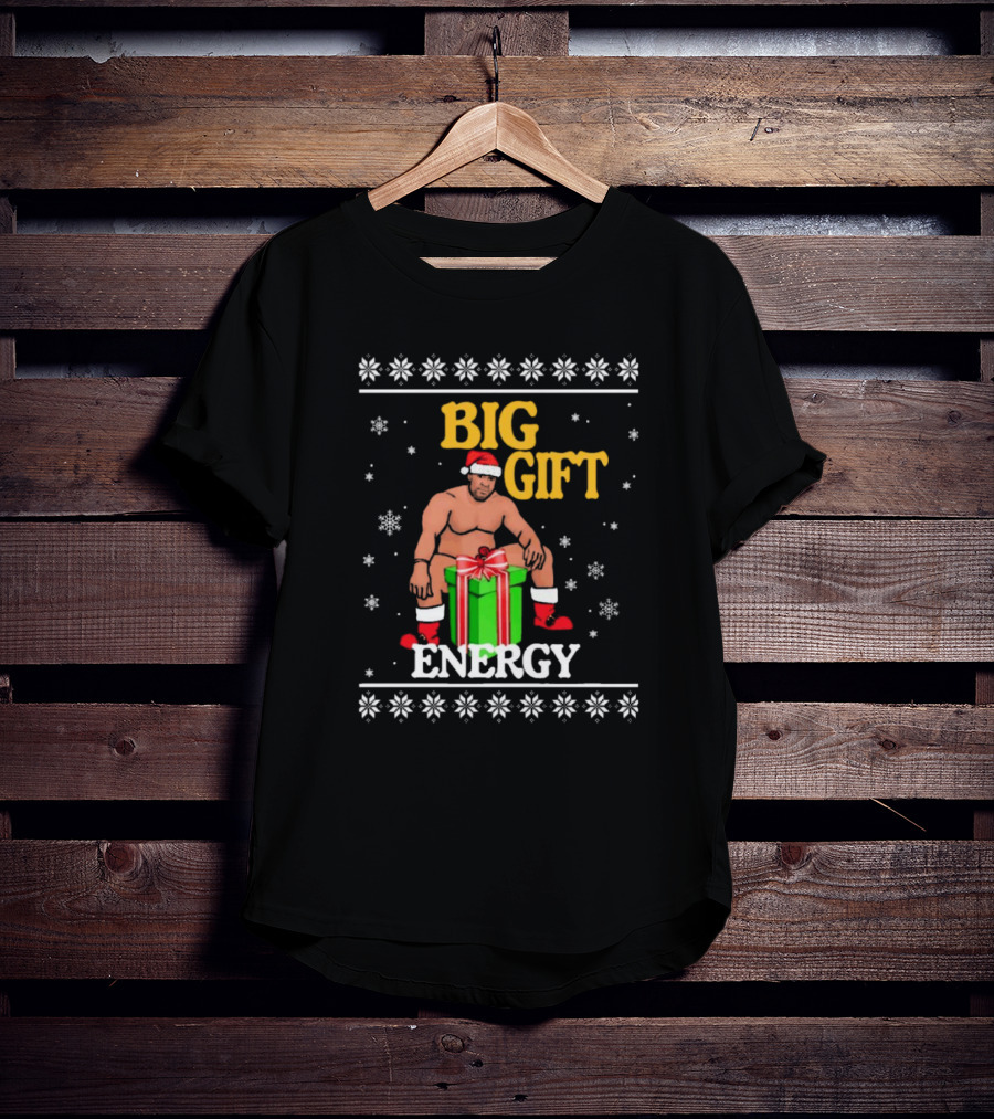 Big Gift Energy Barry Wood Ugly Christmas Sweaters T-Shirt