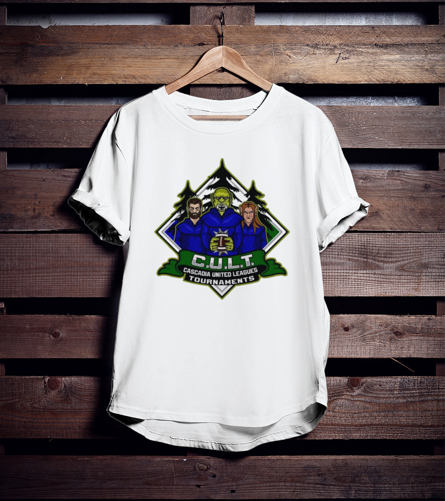 CULT Cascadia United Leagues Tournaments Blood Bowl Green Orc Iconic T-Shirt