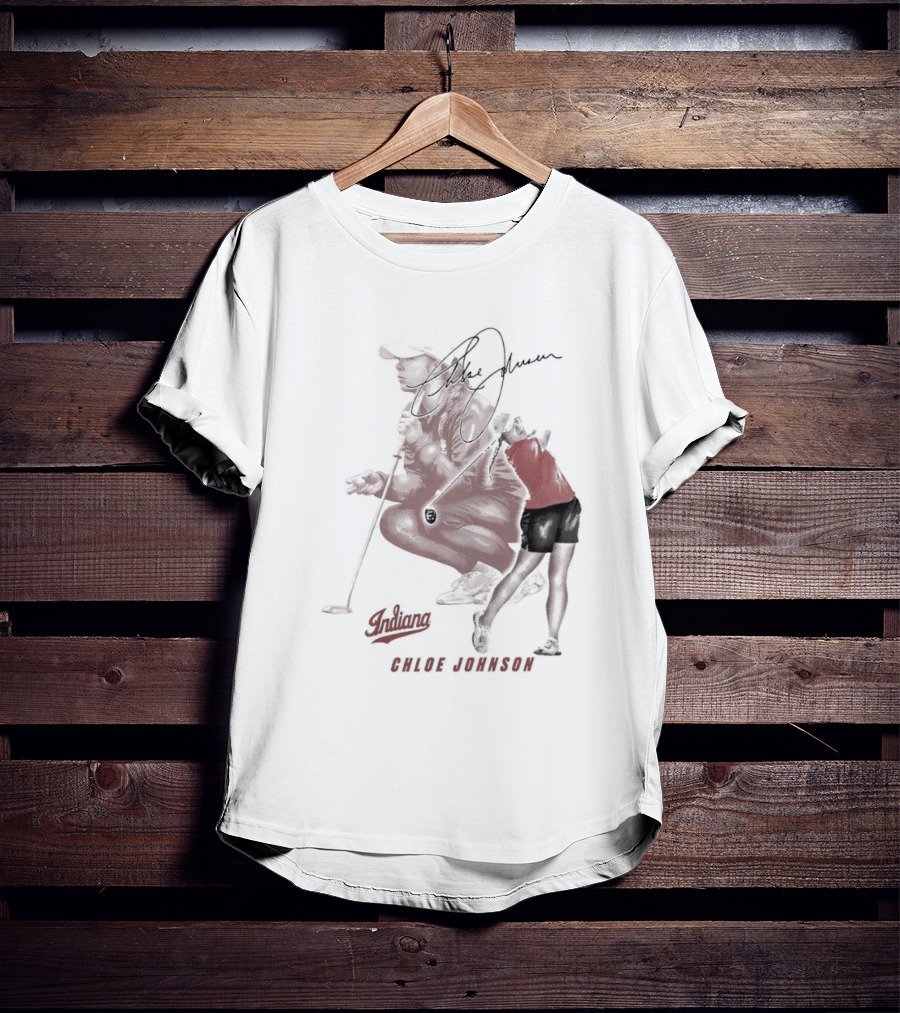 Chloe Johnson Indiana Golf Signature With Dynamic Player T-Shirt