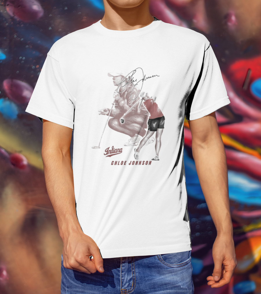 Chloe Johnson Indiana Golf Signature With Dynamic Player T-Shirt