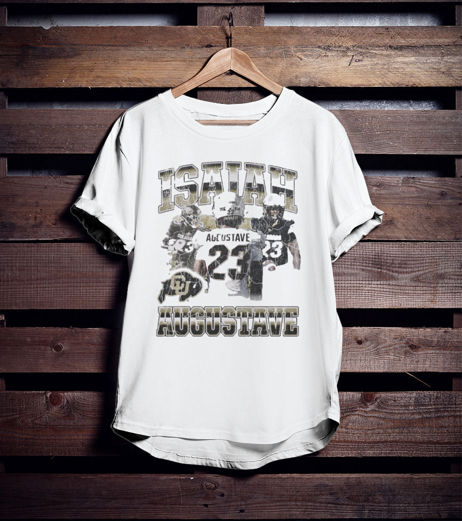 Isaiah Augustave Colorado Buffaloes 23 90s Style Football T-Shirt