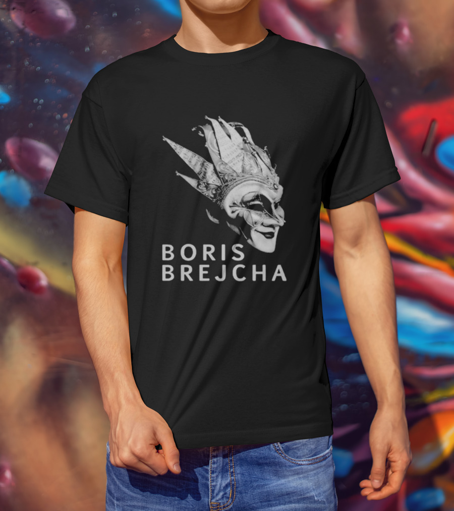 Boris Brejcha Joker Mask Monochrome Music Concept T-Shirt