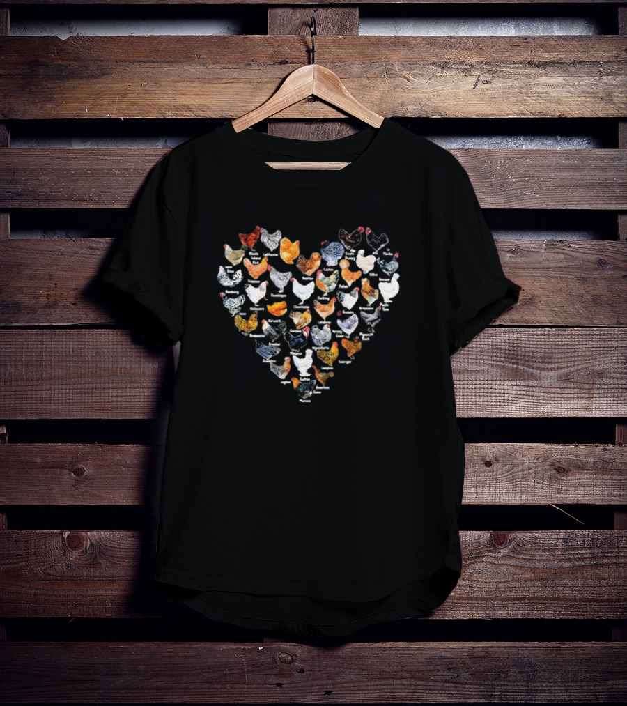 Heart Chicken Breeds Compilation T-Shirt