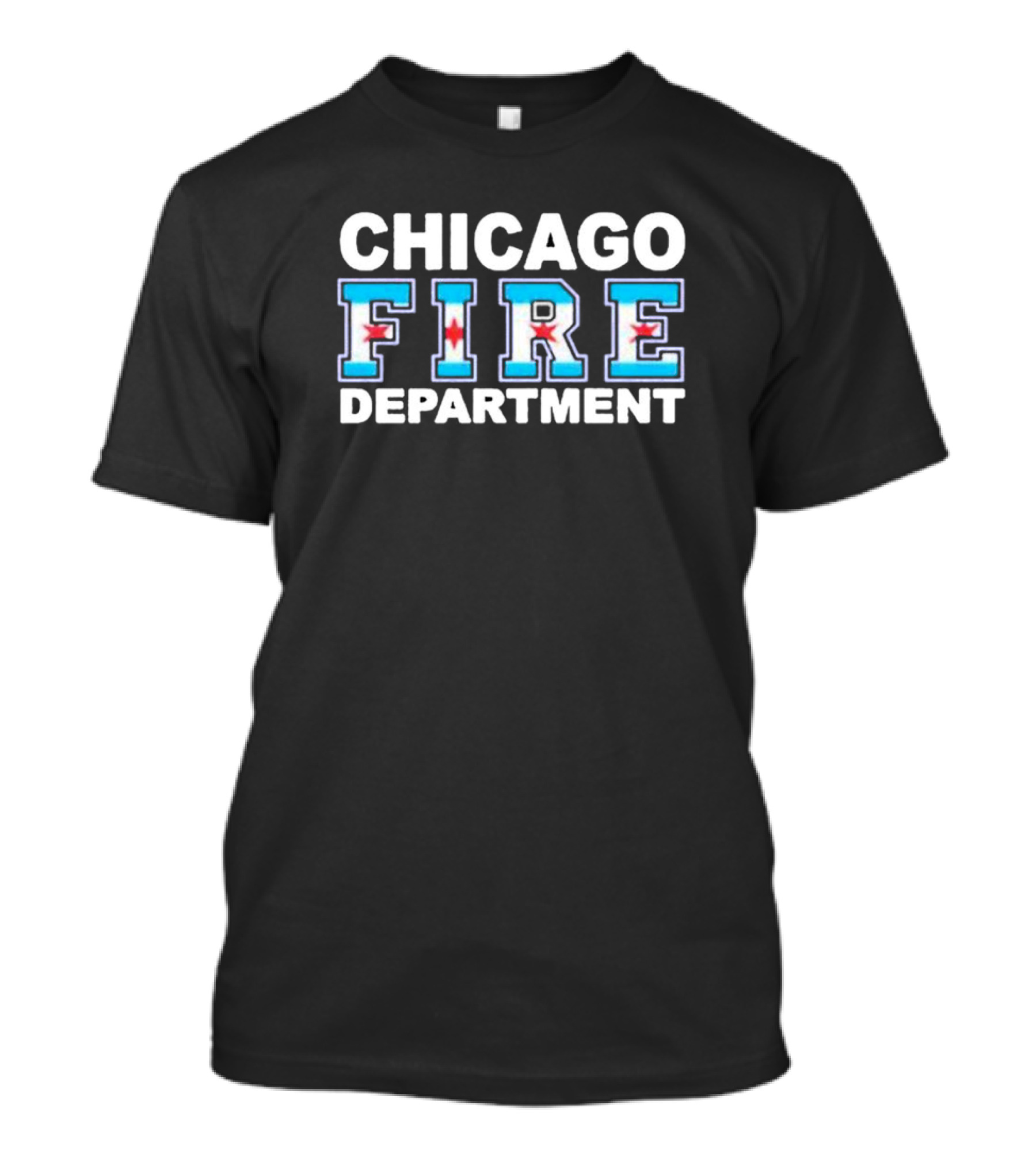 CHICAGO FIRE DEPARTMENT City Flag Inspired T-Shirt