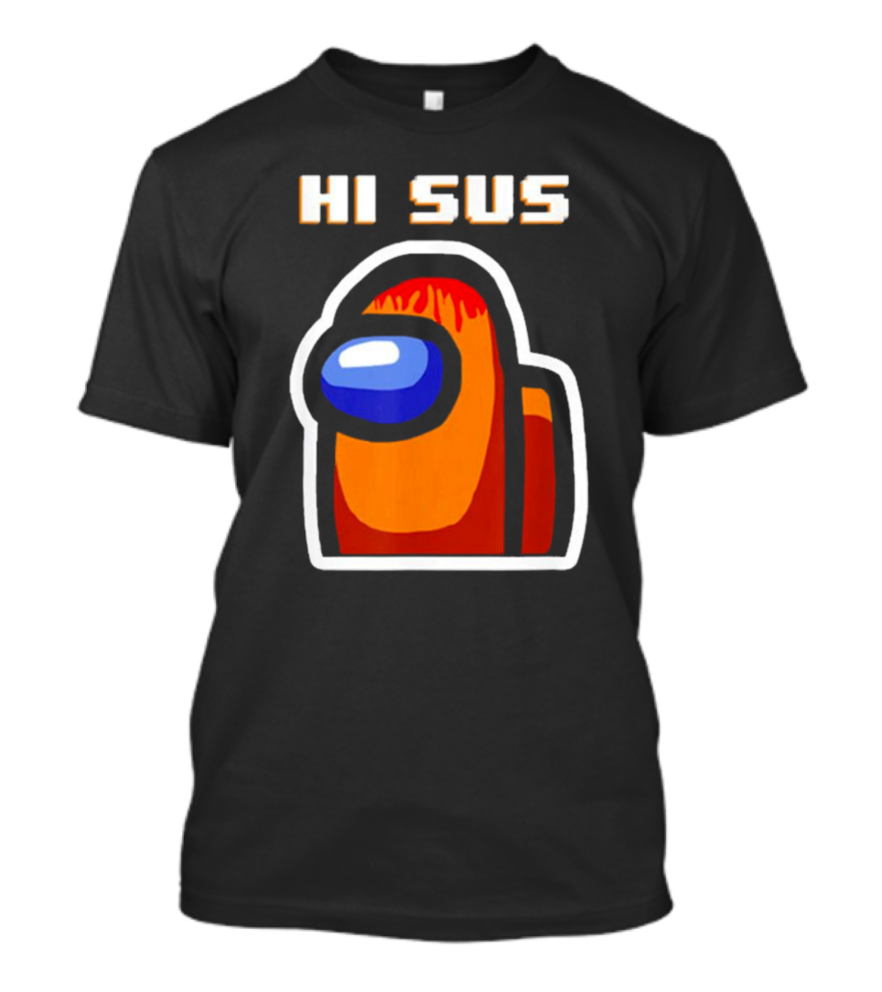 Hi Sus Impostor Among Us Funny Vintage Game T-Shirt
