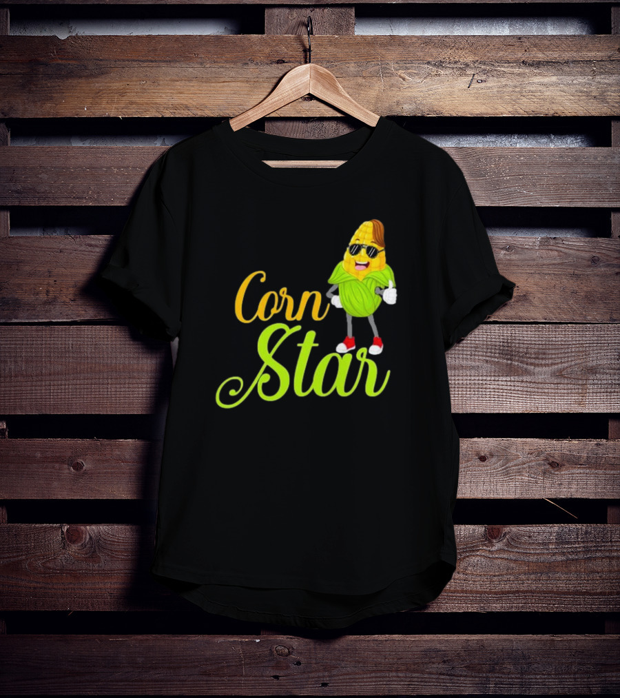 Corn Star Barnyard Harvest Rancher Farming Barn Cattle T-Shirt