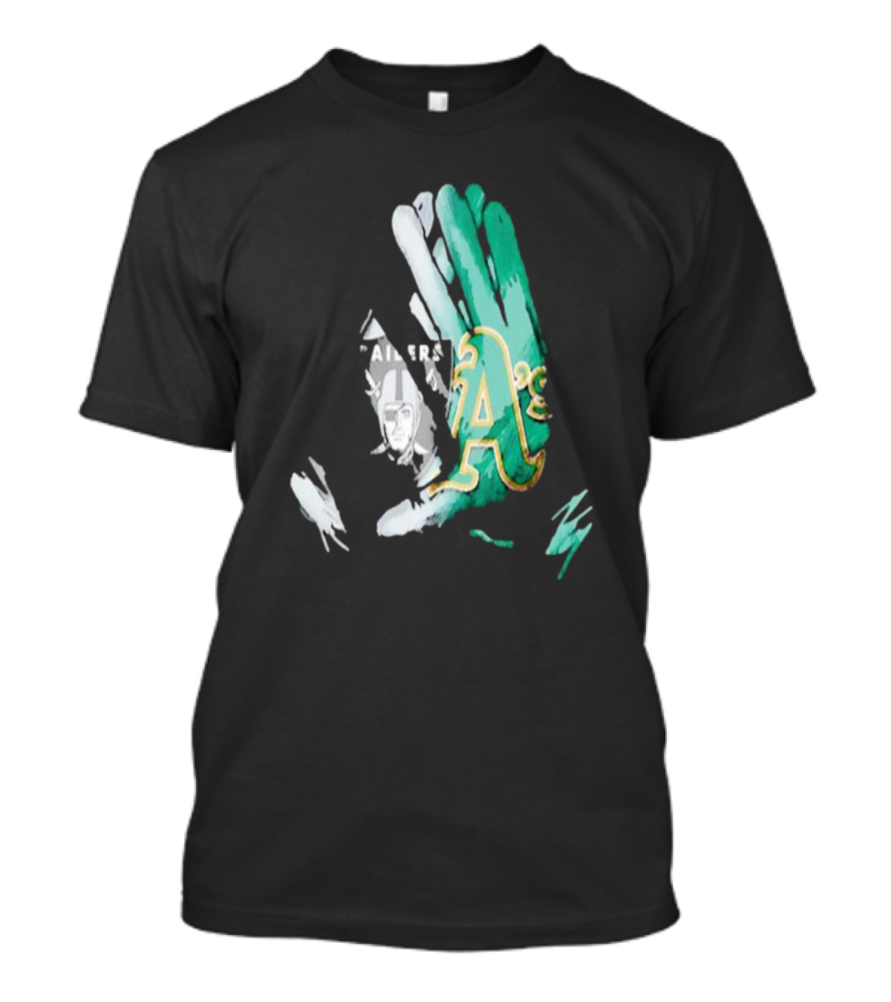 Las Vegas Raiders Oakland Athletics Gloves Diamond Painting T-Shirt