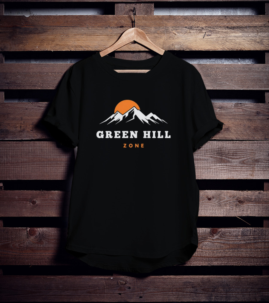 Sunset On The Mountain Green Hill Zone T-Shirt