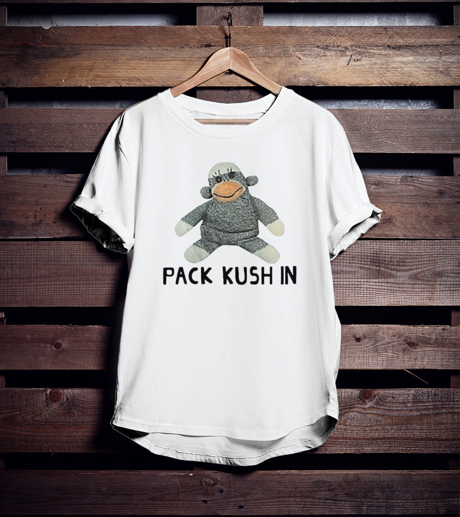 Pack Kush In Sock Monkey Plush Toy T-Shirt