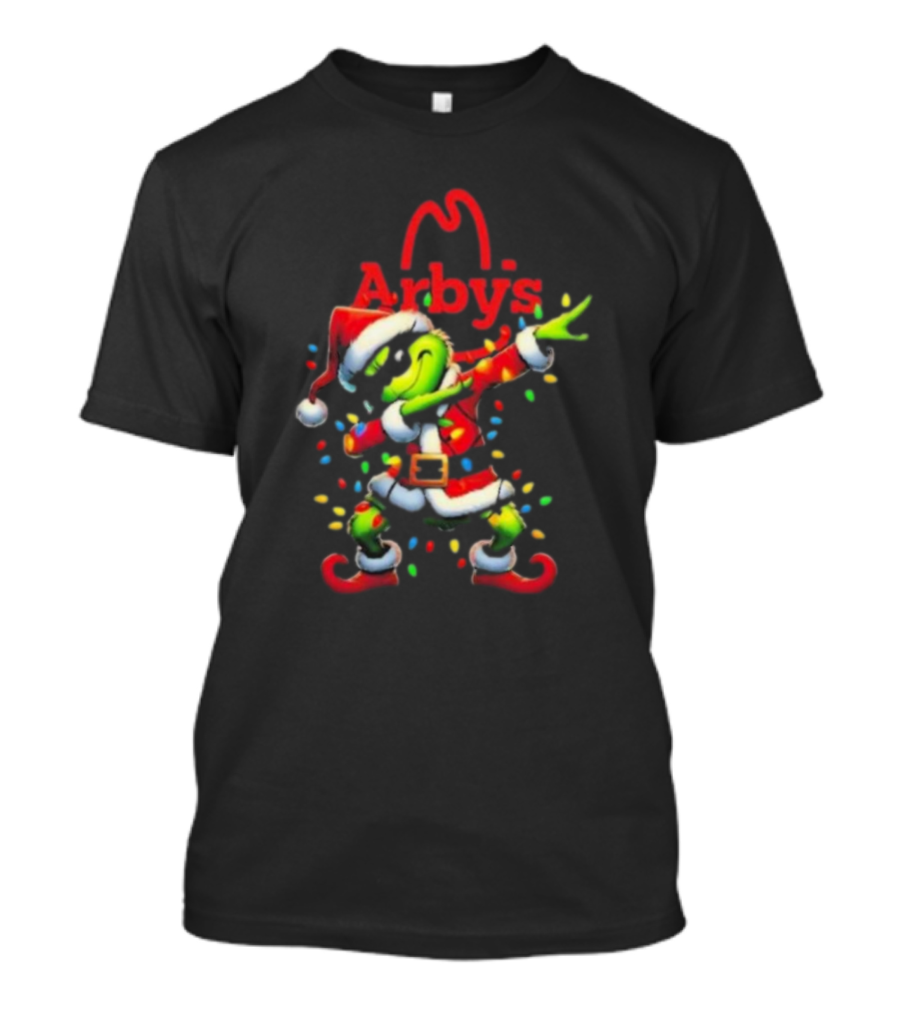 Santa Grinch Dabbing Arby’s Christmas T-Shirt