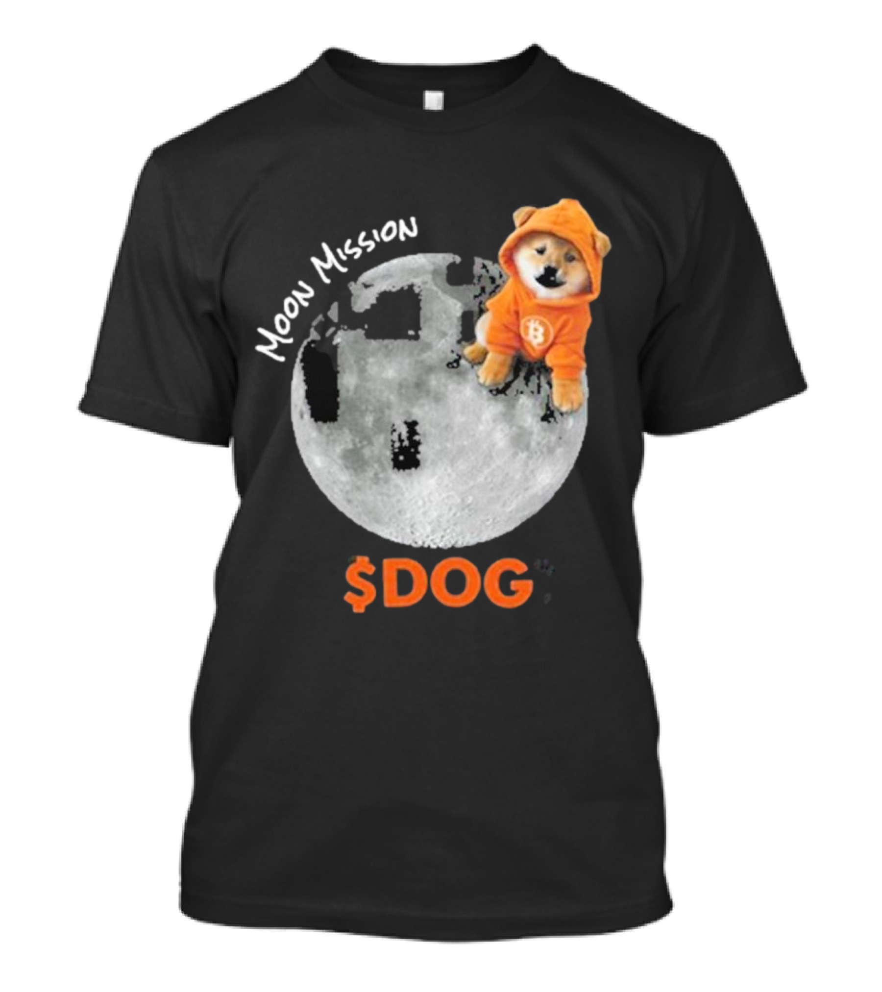 Moon Mission $DOG Dogecoin Bitcoin Shiba Inu T-Shirt