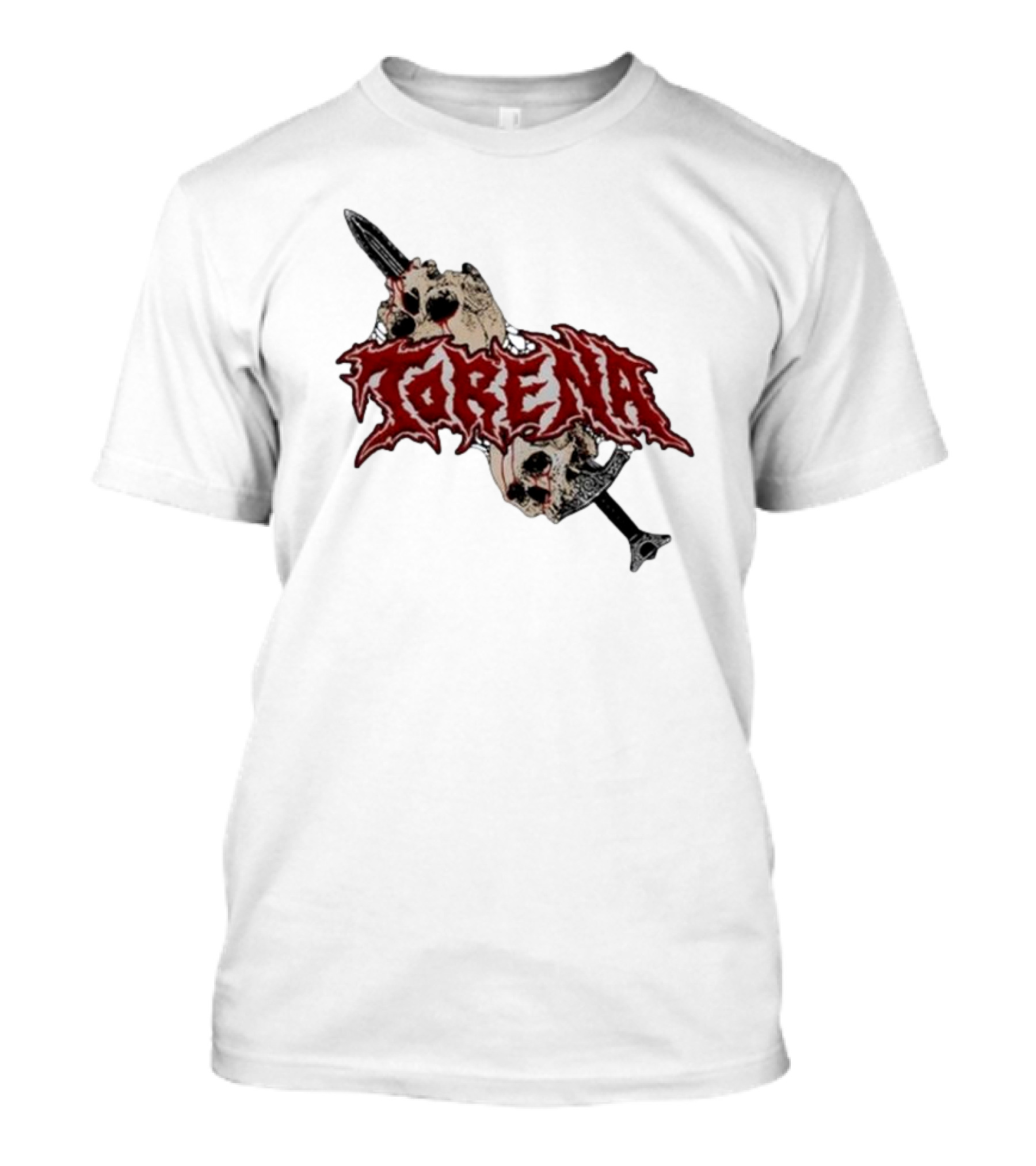 Torena Sword Piercing Skulls T-Shirt