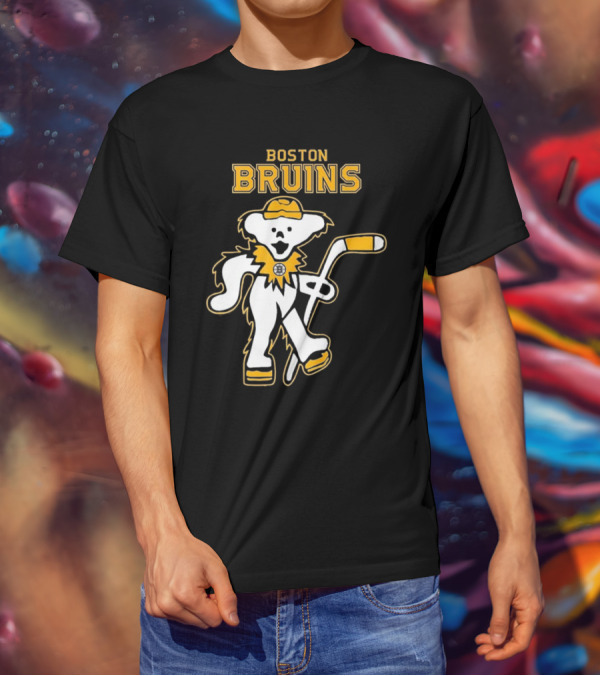 Boston Bruins Grateful Dead Dancing Bear T-Shirt