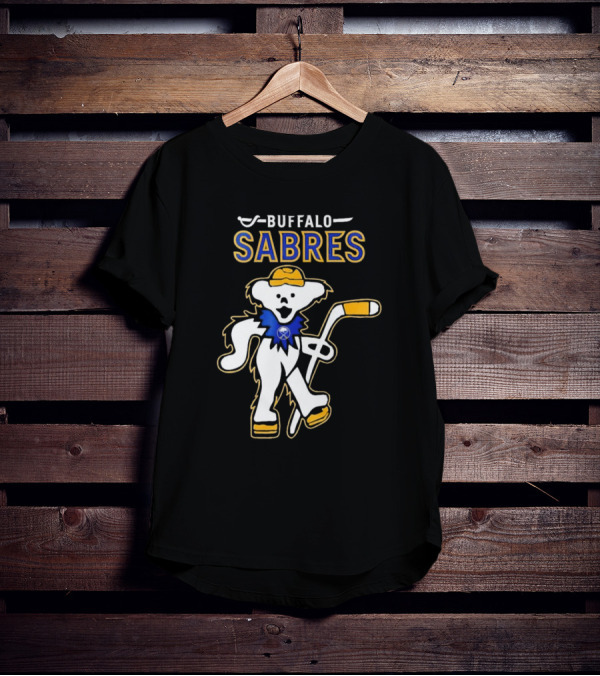 Buffalo Sabres Grateful Dead Dancing Bear Hockey T-Shirt