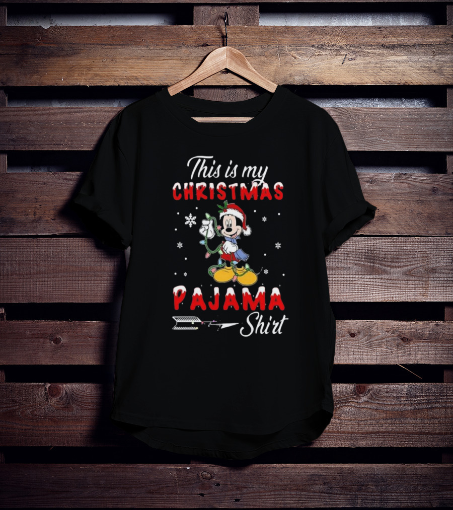 Disney Mickey This Is My Christmas Pajama T-Shirt