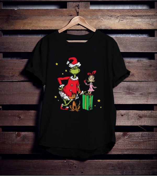 Grinch Cindy Lou Who Max Grinchmas Merry Christmas T-Shirt
