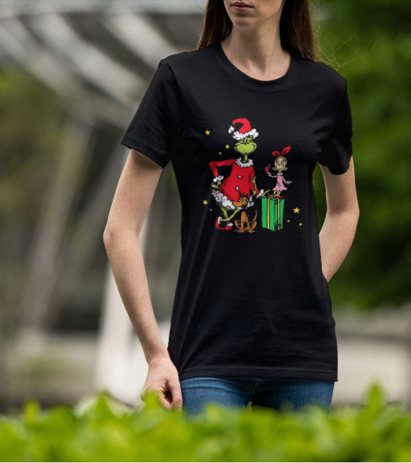 Grinch Cindy Lou Who Max Grinchmas Merry Christmas T-Shirt
