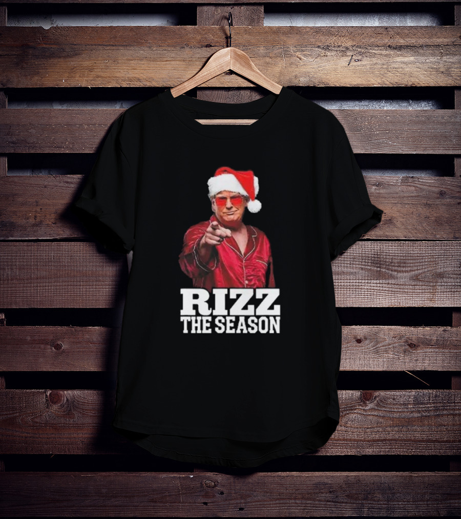 Rizz The Season Santa Christmas Pajama T-Shirt