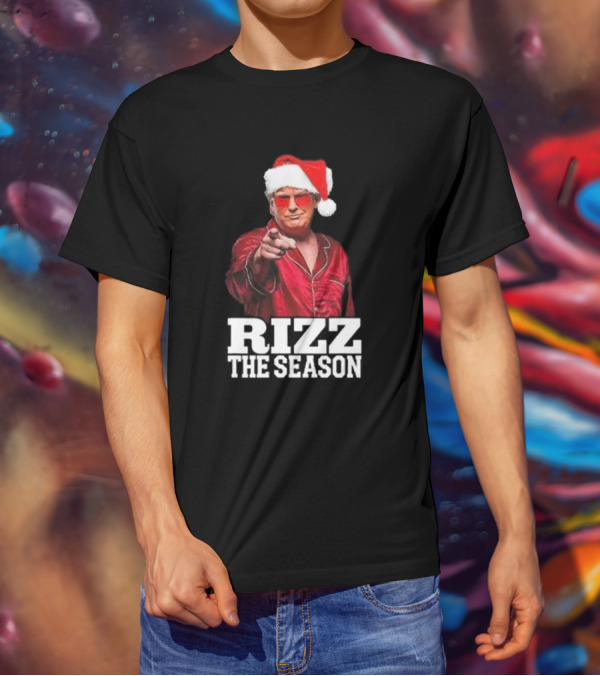 Rizz The Season Santa Christmas Pajama T-Shirt