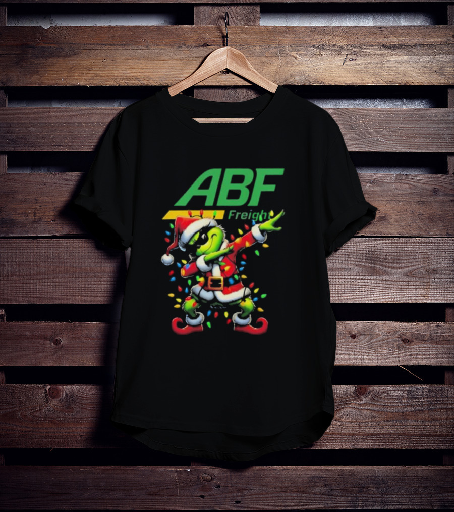 ABF Freight Santa Grinch Dabbing Merry Christmas T-Shirt