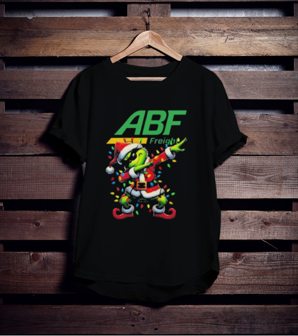 ABF Freight Santa Grinch Dabbing Merry Christmas T-Shirt