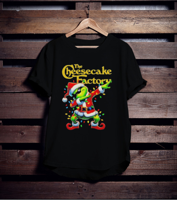 The Cheesecake Factory Santa Grinch Dabbing Merry Christmas T-Shirt