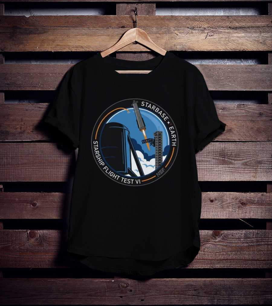 Starbase Earth Starship Flight Test VI NSC所属 T-Shirt
