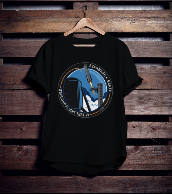Starbase Earth Starship Flight Test VI NSC所属 T-Shirt