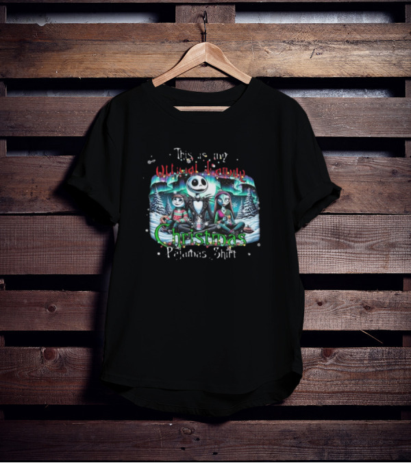 The Nightmare Before Christmas This Is My Official Family Christmas Pajamas Shirt T-Shirt