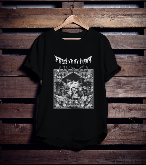 Trivium Skull Warrior Gothic Cathedral Scene T-Shirt