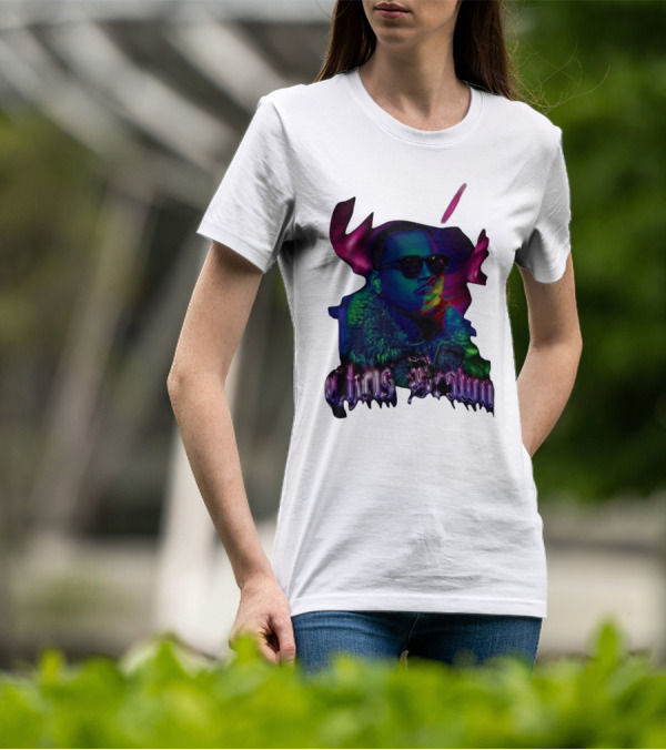 Chris Brown Psychedelic Northern Lights T-Shirt