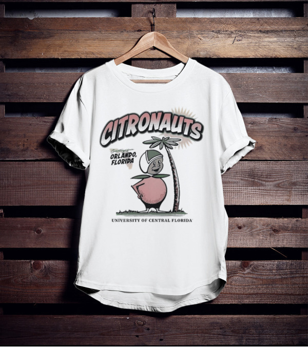 UCF FTU Citronauts University Of Central Florida Orlando Florida Vintage Heavyweight T-Shirt