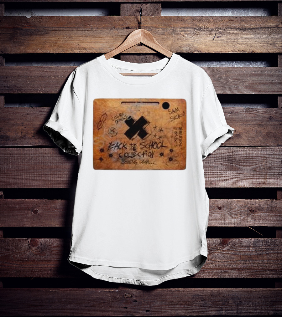 Sam And Colby Merch Store XPLR Back To School Collection Coming Soon Colby Draws Sam Sucks T-Shirt
